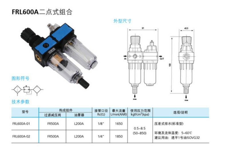 FRL600A系列二聯件